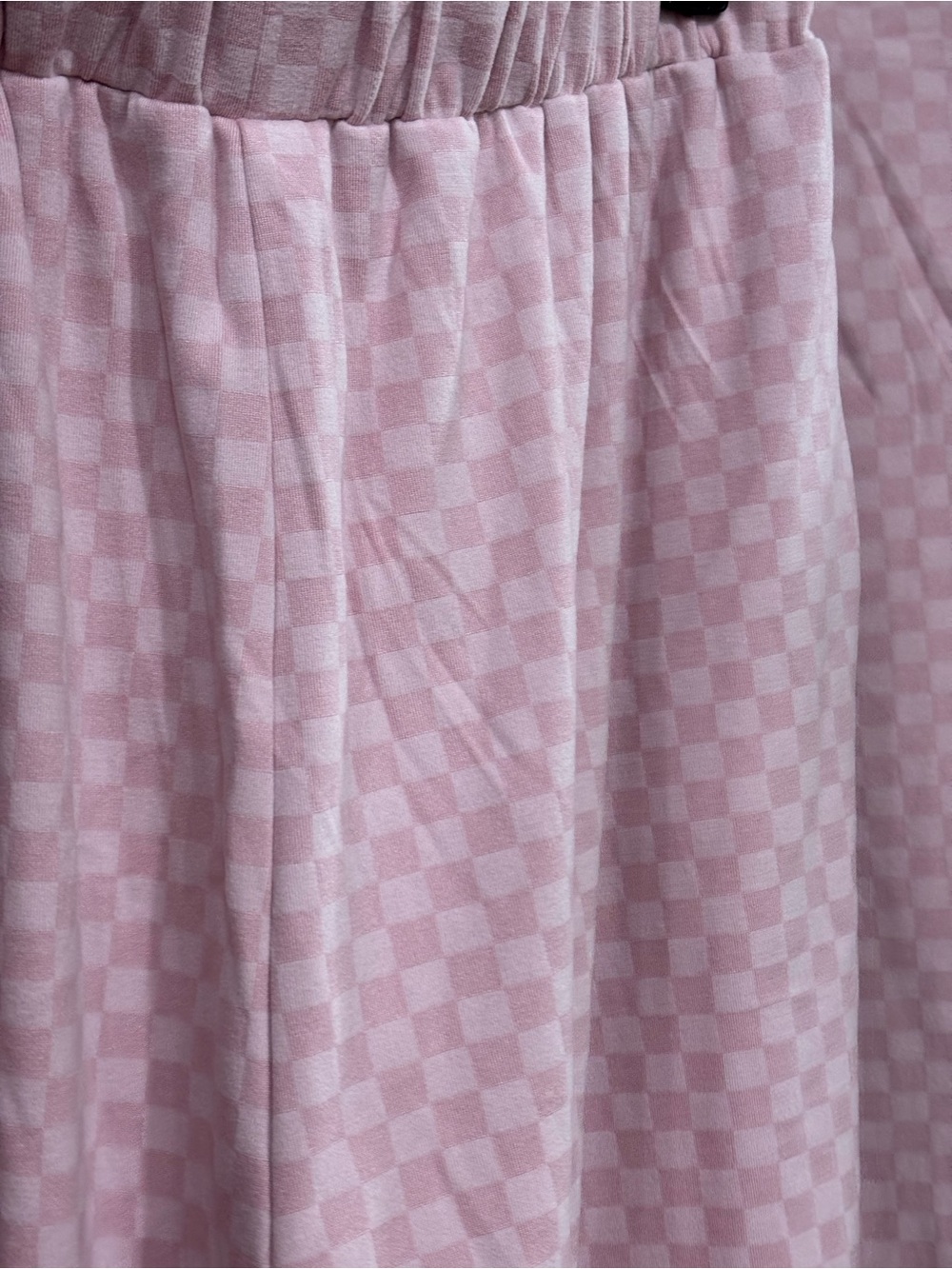 VERVET BY FLYING MONKEY Pink Check Lounge Set - Top & Pants with pockets - Picture 5 of 10